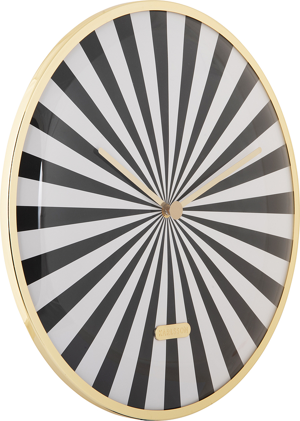 Candy Swirl Horloge Murale, marron et blanche