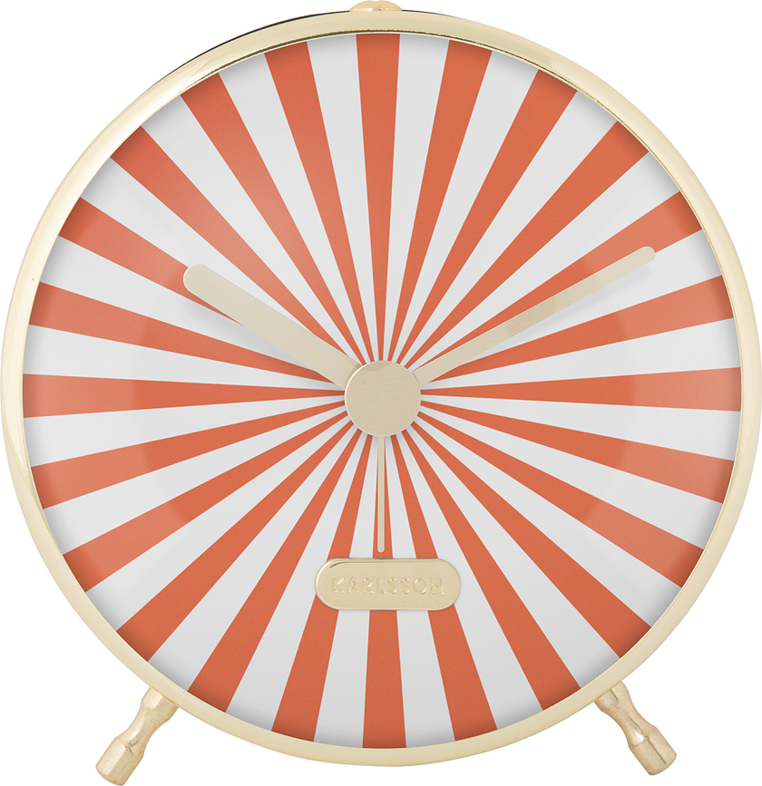 Candy Swirl Réveil, orange et blanc