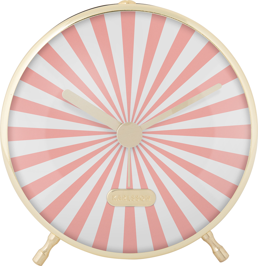 Candy Swirl Réveil, rose et blanc