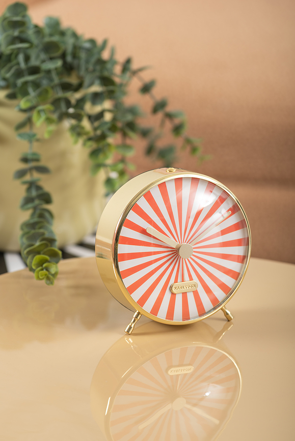 Candy Swirl Réveil, marron et blanc