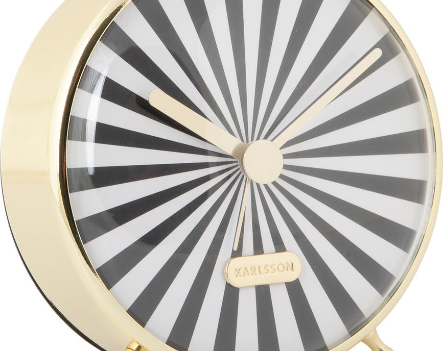 Candy Swirl Réveil, marron et blanc