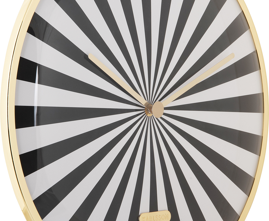 Candy Swirl Stenska ura, rjavo-bela