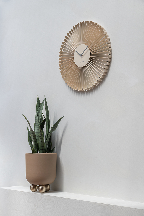 Cascara Horloge murale, crème