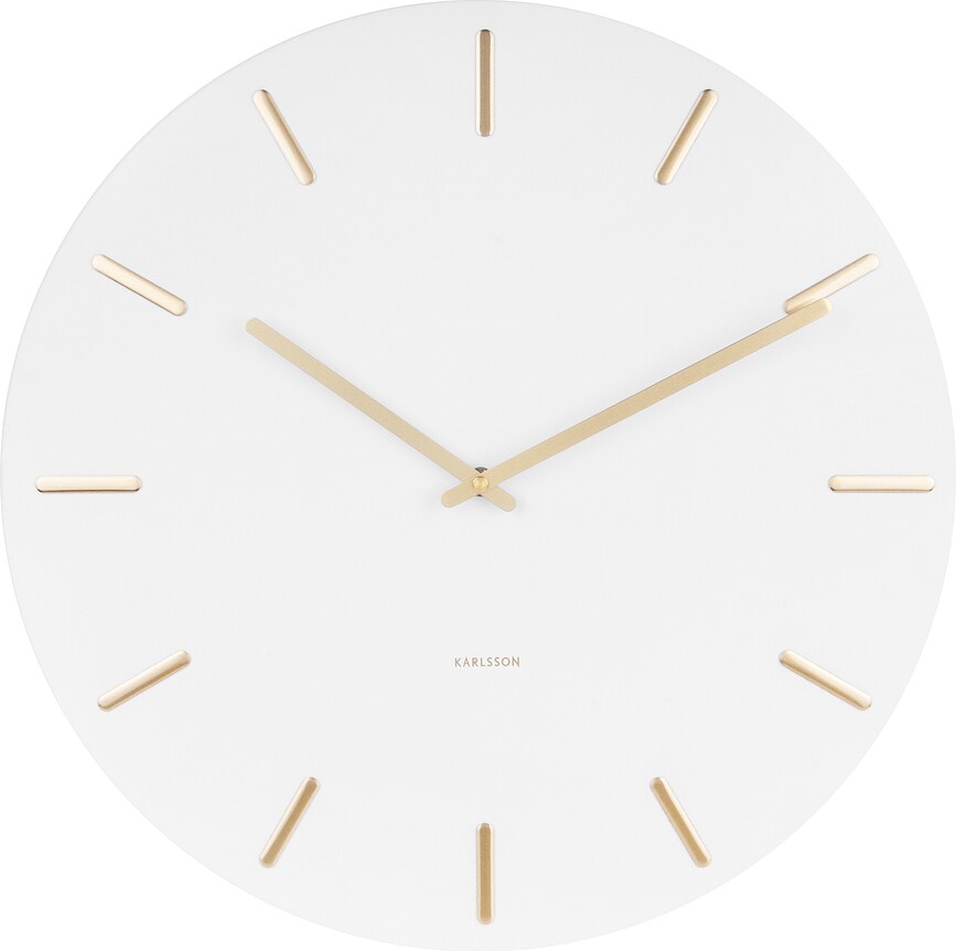Charm Horloge murale, blanche
