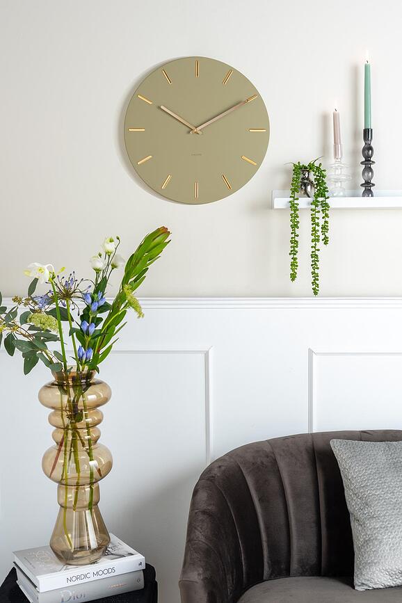 Charm Horloge murale, blanche