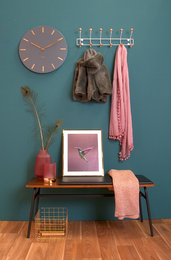 Charm Horloge murale, blanche