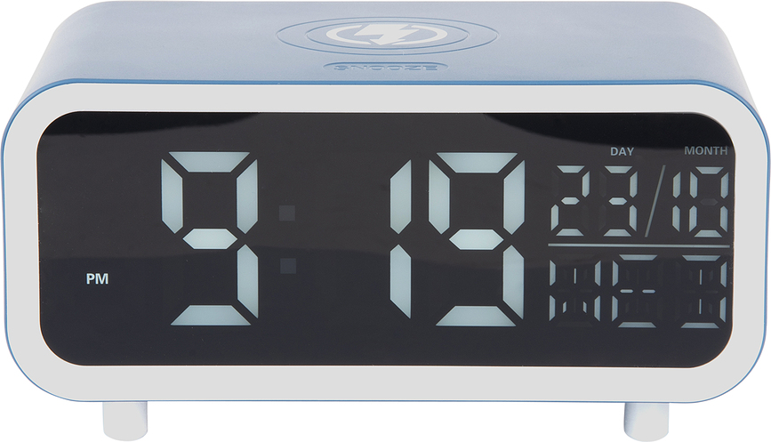 Chunky Budilica LED s induktivnim punjenjem ružičasta