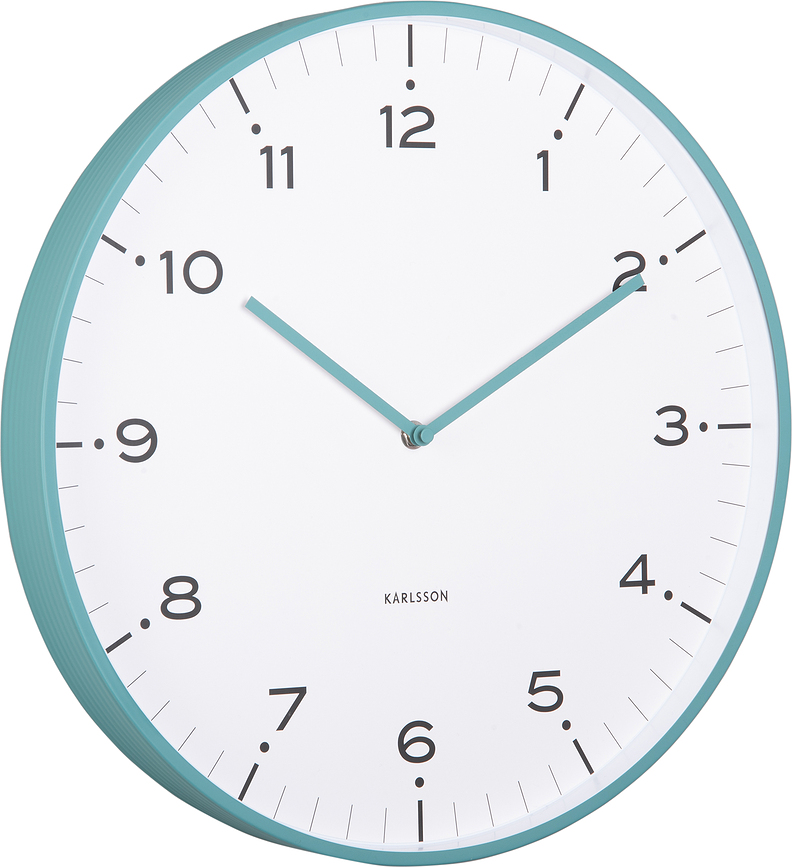 Circus Rings Horloge murale, turquoise