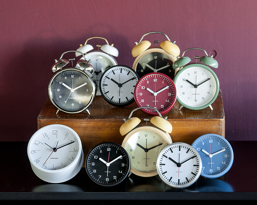 Classic Bell Ξυπνητήρι, ξύλινο, λευκό