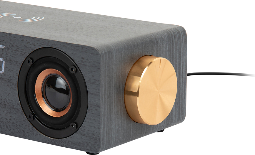 Classic BT speaker Budilka z brezžičnim polnilnikom in Bluetooth zvočnikom, radio, svetla