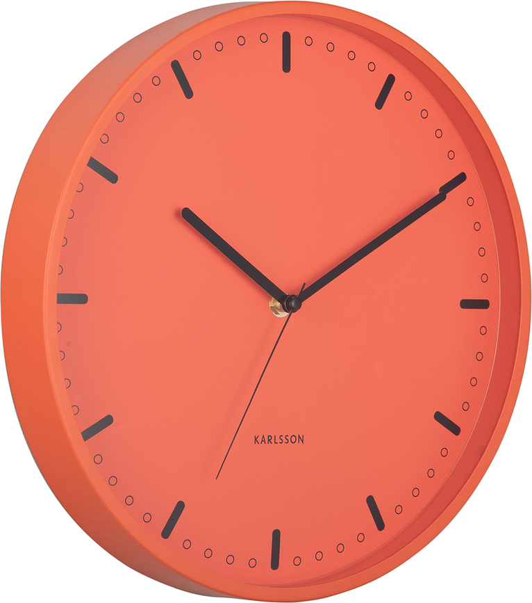 Cool Retro Horloge murale, orange