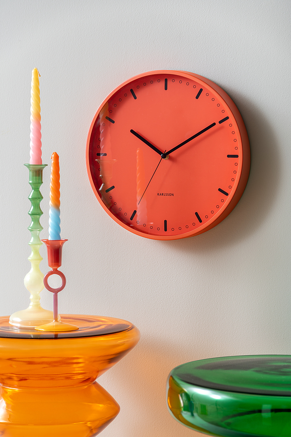 Cool Retro Horloge murale, bleu cobalt