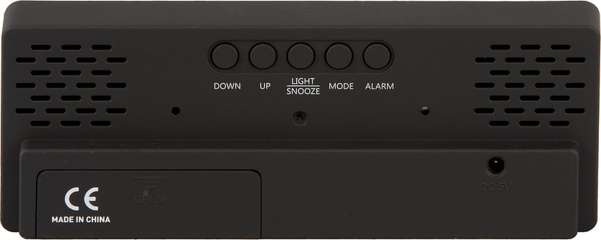 Copper Mirror Sat Budilica LED maslinasti