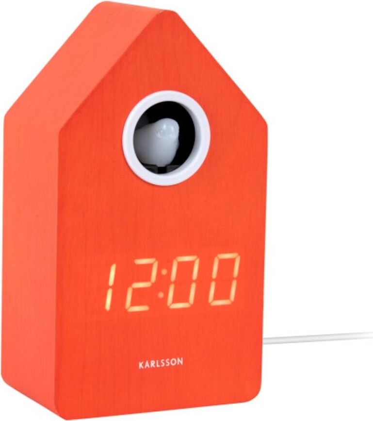 Cuckoo Ξυπνητήρι LED, έντονο πορτοκαλί