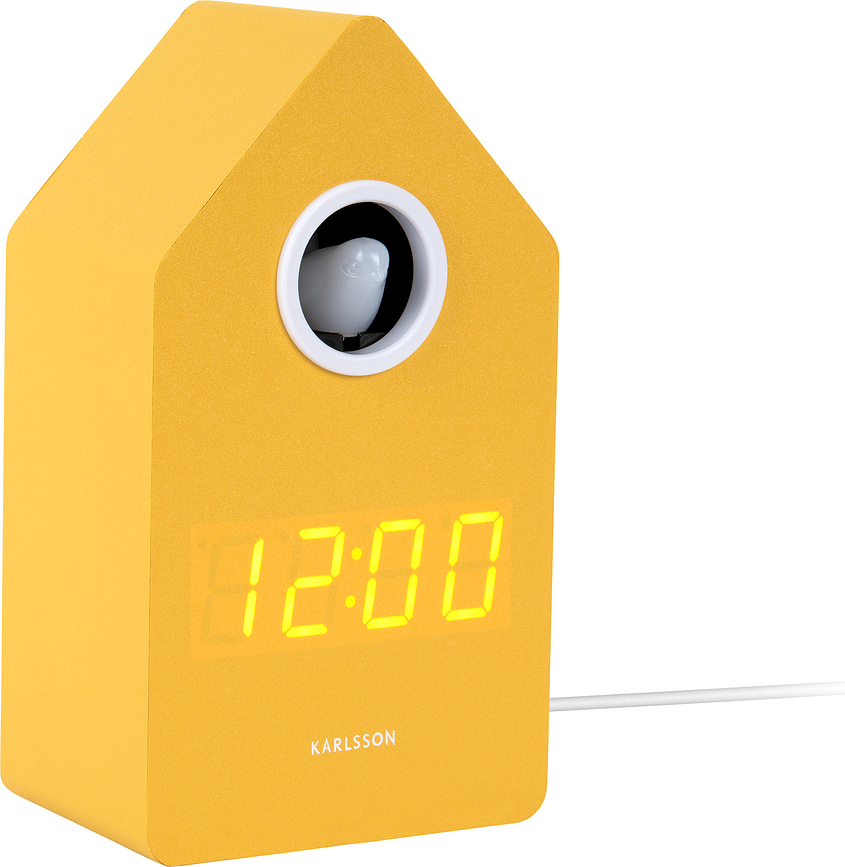 Cuckoo Ξυπνητήρι LED, κίτρινο
