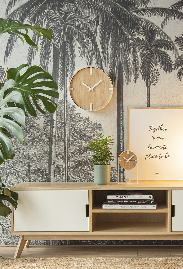 Dashed Horloge de Table, noire