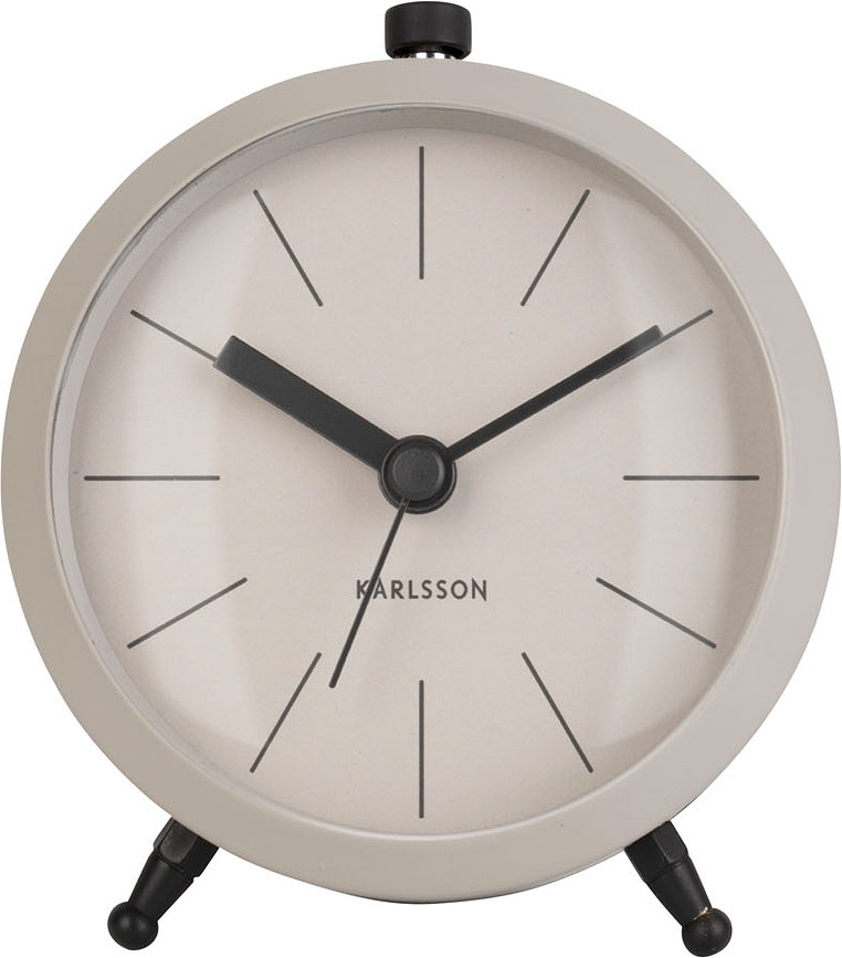 Despertador Button, gris mate