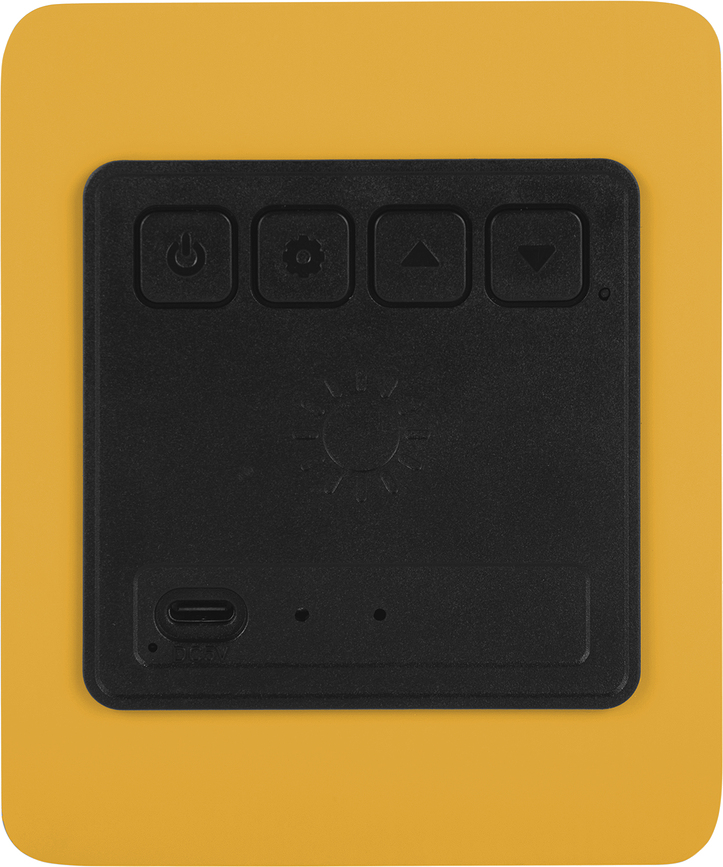 Despertador con altavoz Bluetooth Funky Vibes, morado y amarillo