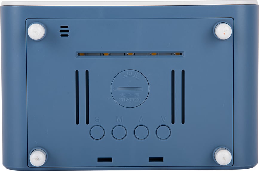 Despertador LED Chunky, rosa, con carga inalámbrica