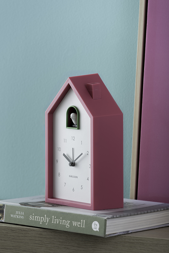 Despertador Modern Cuckoo, amarillo claro