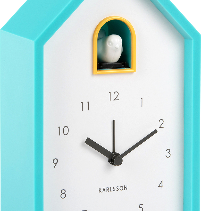 Despertador Modern Cuckoo, amarillo claro