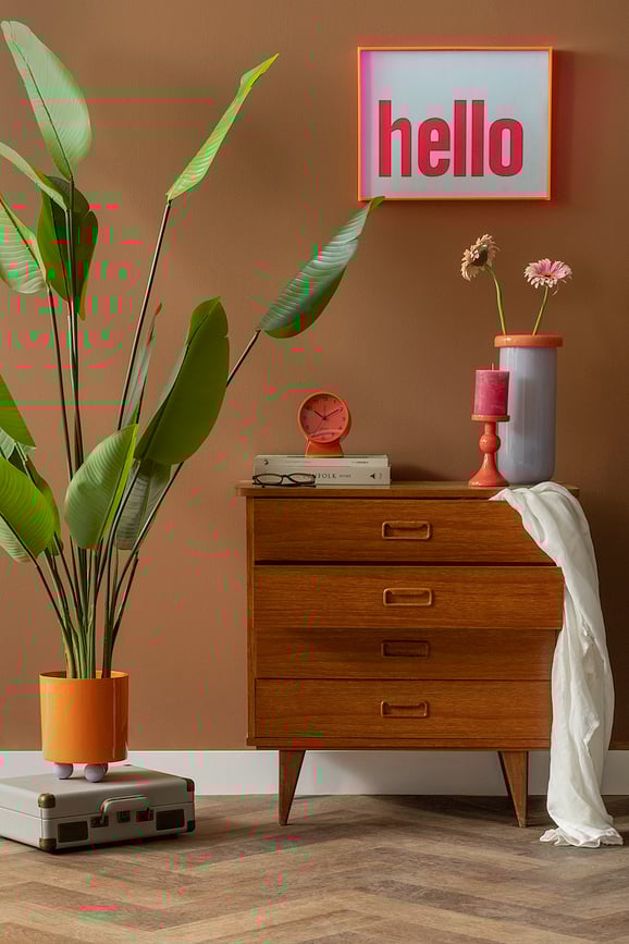 Despertador Cool Retro, color miel