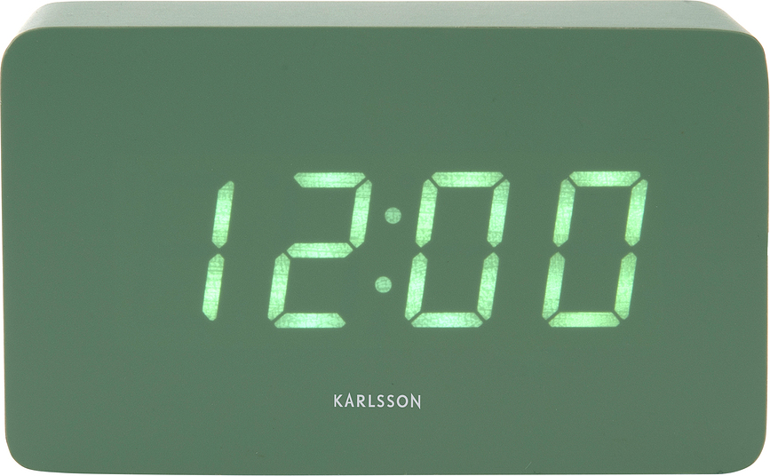 Despertador digital Spry Tube, LED, verde