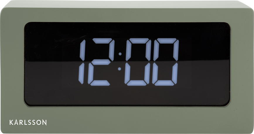 Despertador LED Boxed, verde bosque