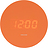 Despertador LED Spry, redondo, naranja