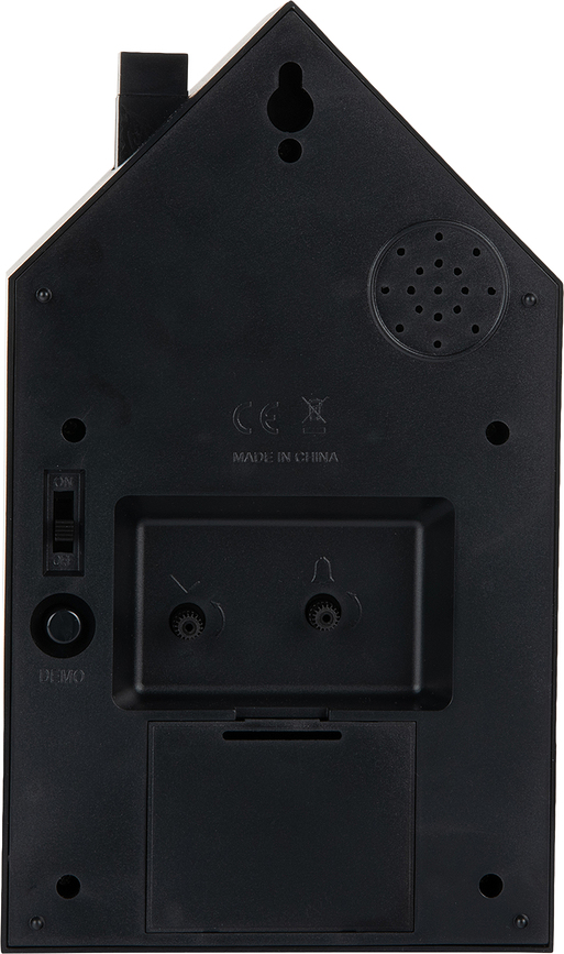 Despertador de cuco moderno, burdeos, acabado oro