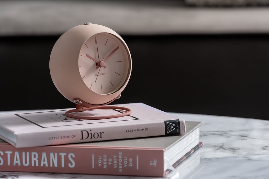 Despertador Nirvana Globe, gris topo