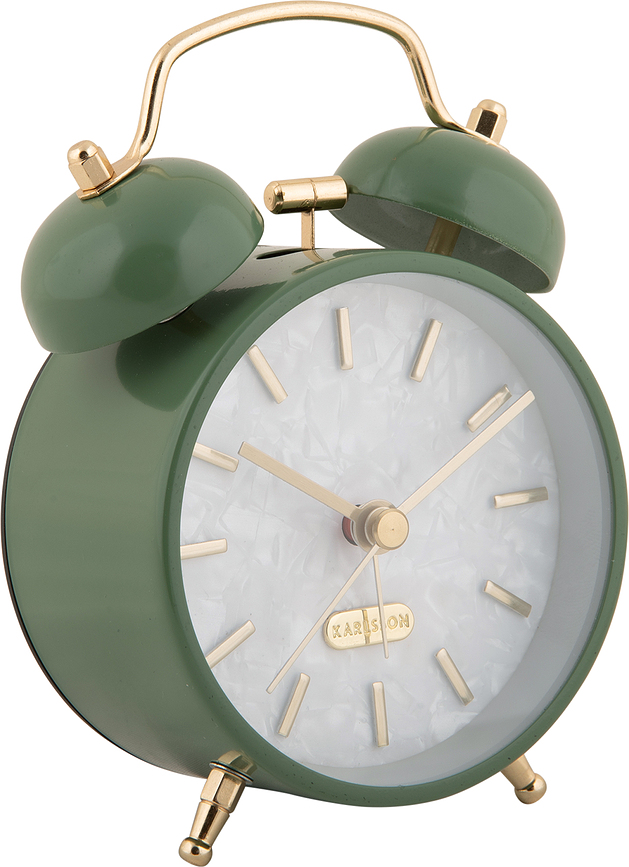 Despertador Pearl Glow, verde bosque