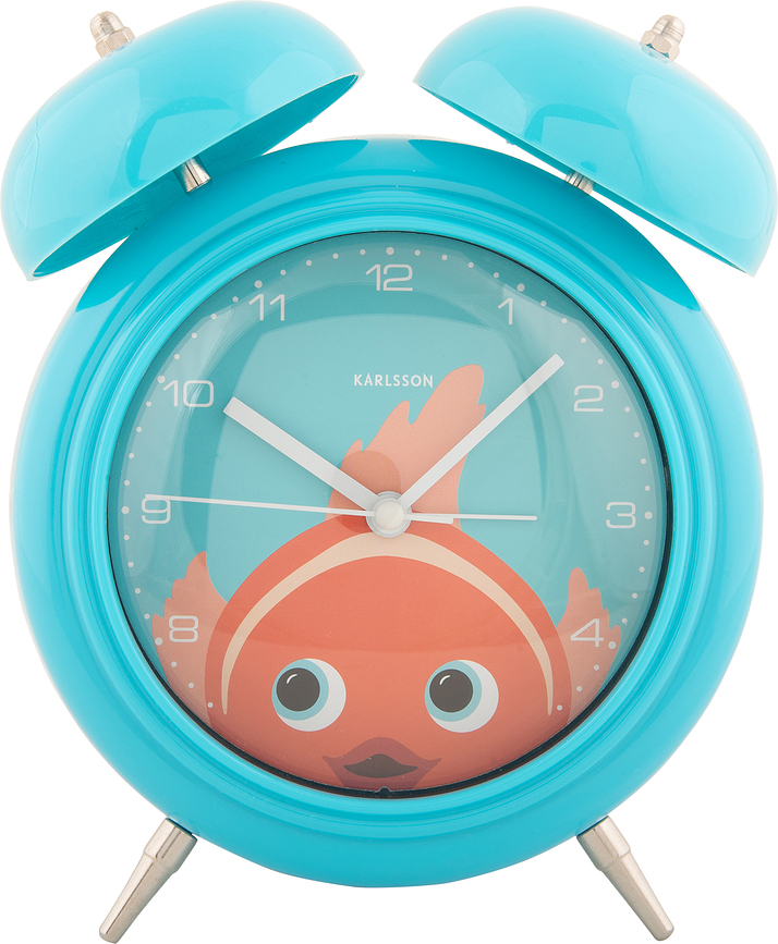 Despertador Peekaboo Goldfish, azul claro