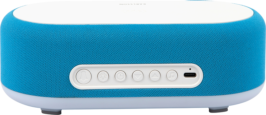 Despertador con cargador inalámbrico y altavoz Bluetooth Vouge, naranja