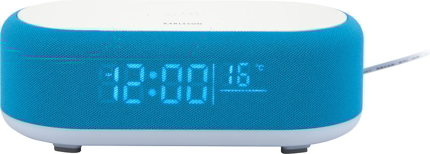 Despertador con cargador inalámbrico y altavoz Bluetooth Vouge, naranja