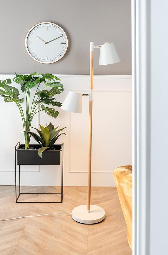 Dots & Batons Ρολόι Τοίχου, μαύρο