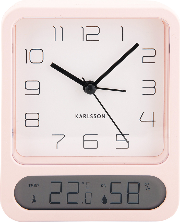 Duo Réveil, rose pastel