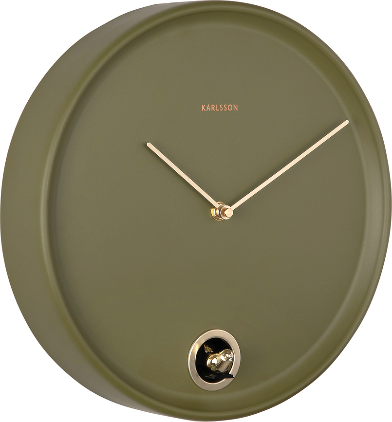 Esencia Cuckoo Horloge murale à coucou, olive