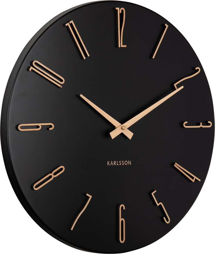 Esmerado Stenska Ura, 40 cm, črna