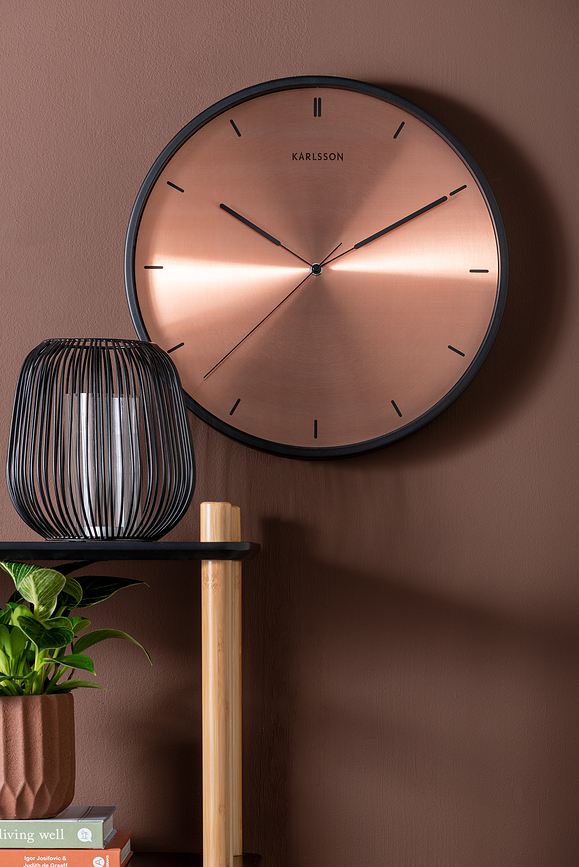 Finesse Horloge murale, argentée