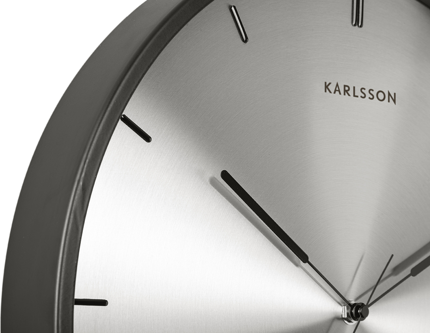 Finesse Ρολόι Τοίχου, ασημένιο