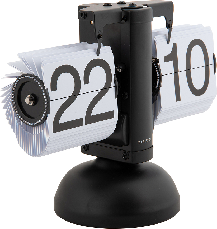 Flip Horloge de Table, noire