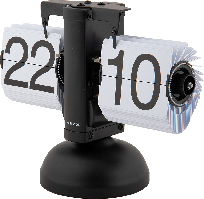 Flip Horloge de Table, chromée