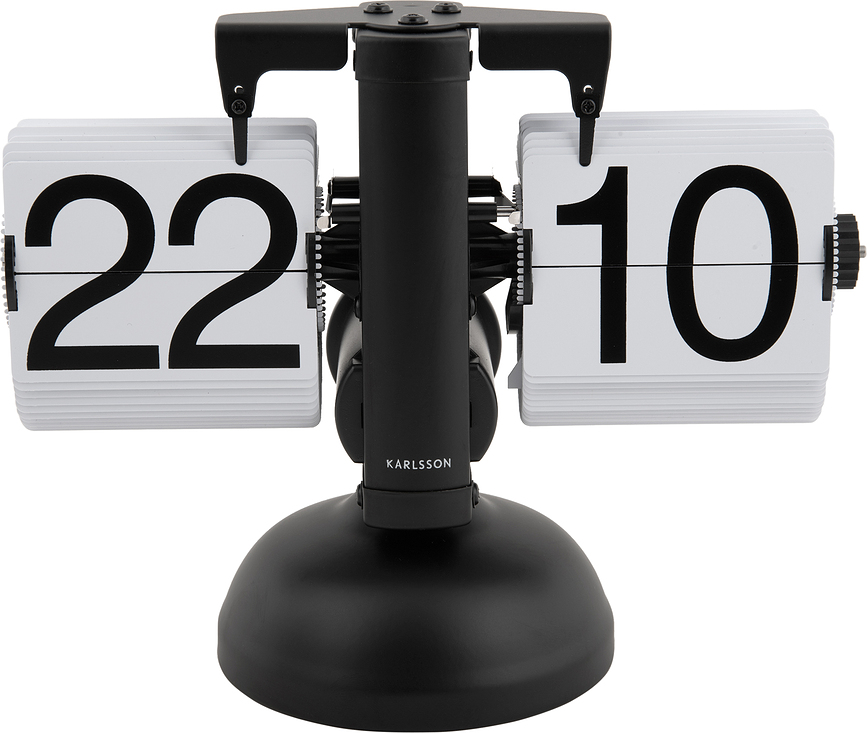 Flip Horloge de Table, chromée