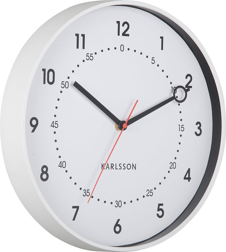 Fresco Ρολόι τοίχου, λευκό