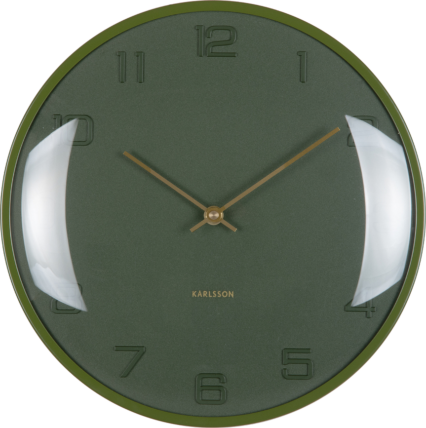 Fuerte Dome Horloge murale, vert foncé