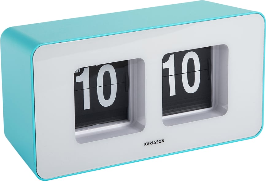 Funky Flip Ρολόι τοίχου ή επιτραπέζιο, τιρκουάζ