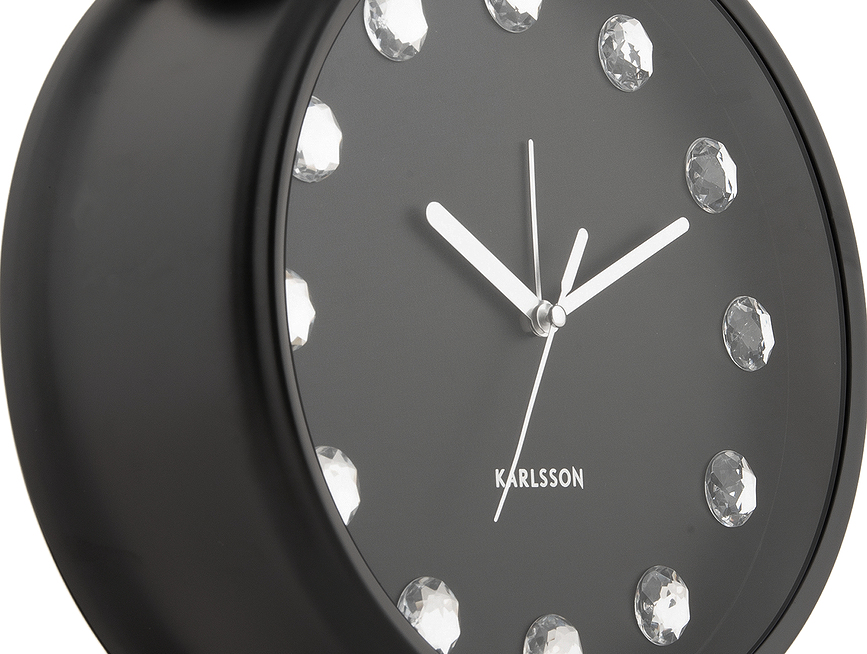 Glam Diamonds Budilka, 30,5 cm, bela