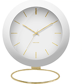 Globe Alarm clock white