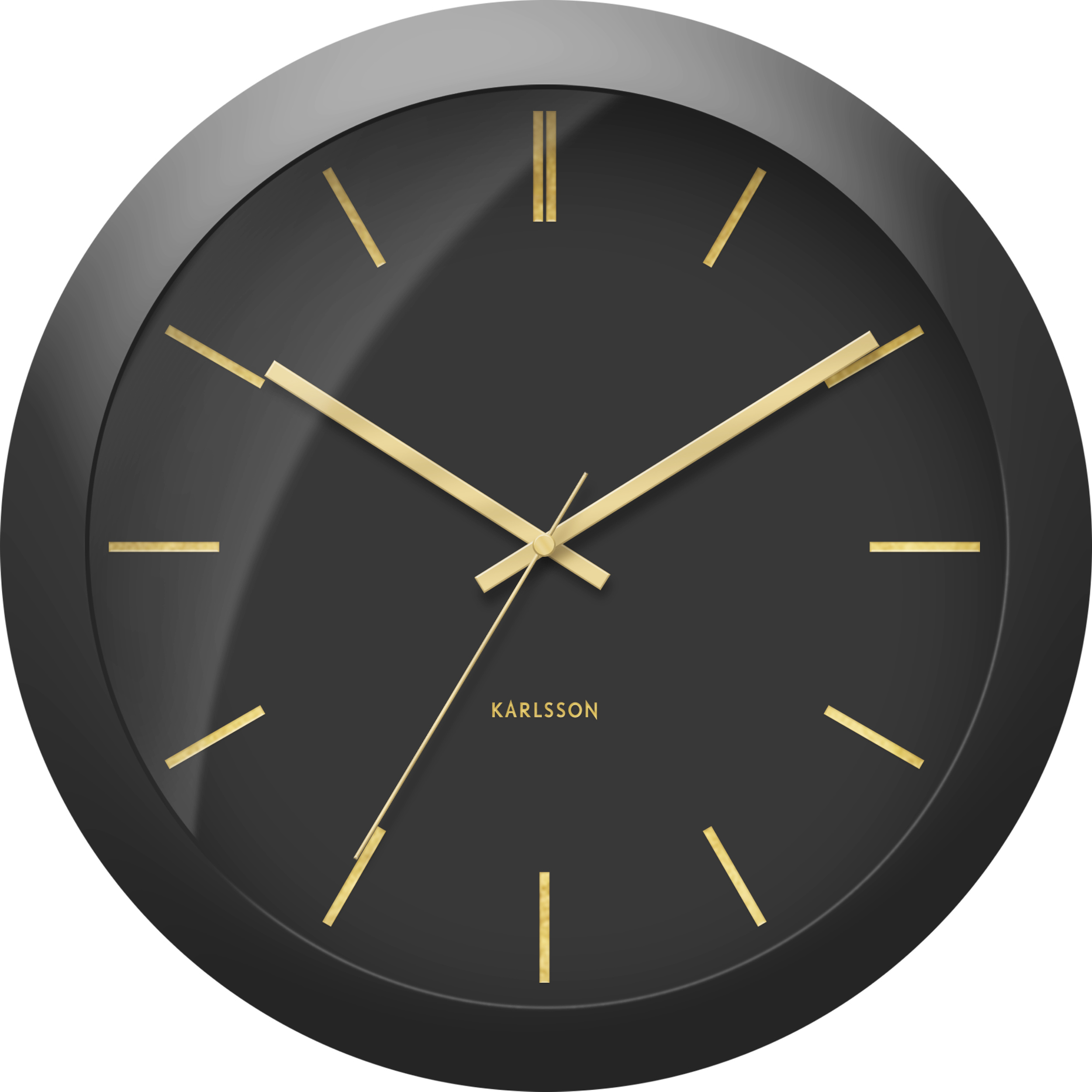 Karlsson Wall Clock Big Flip Clock - Black - Funky Gifts NZ